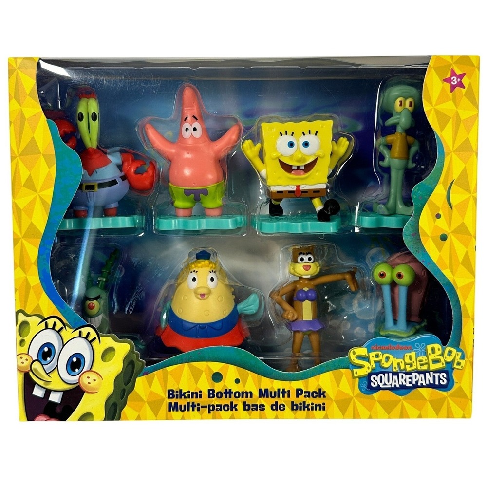 Nickelodeon SpongeBob SquarePants Bikini Bottom Multi Pack 8 Figure Set NEW